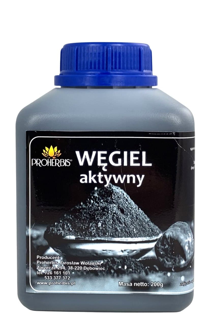 Proherbis - Activated Charcoal - 200g – Proherbis förpackning