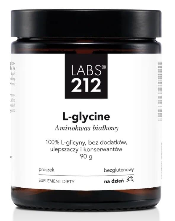 LABS 212 - LABS212 L-glycine - L-glicyna w proszku (90 g) – LABS 212 förpackning