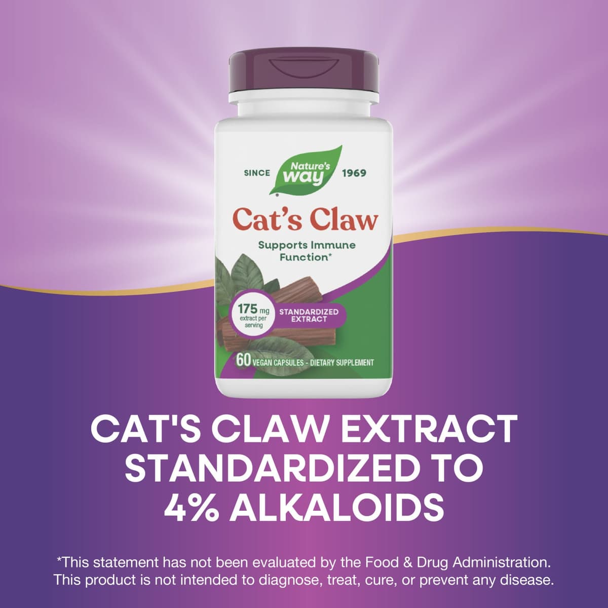 Nature's Way - Cat'S Claw Premium Extract - 60 Vcaps