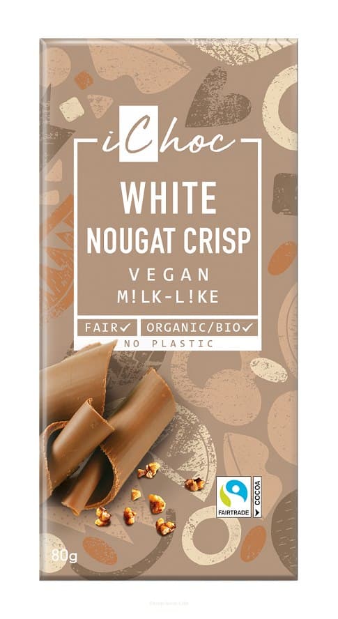 iChoc - White Nougat Crisp - 80g