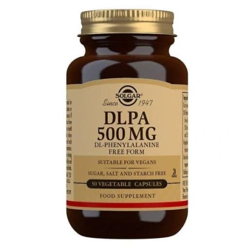 Solgar - DLPA (Phenylalanine - 500mg, 50 Caps) – Solgar förpackning