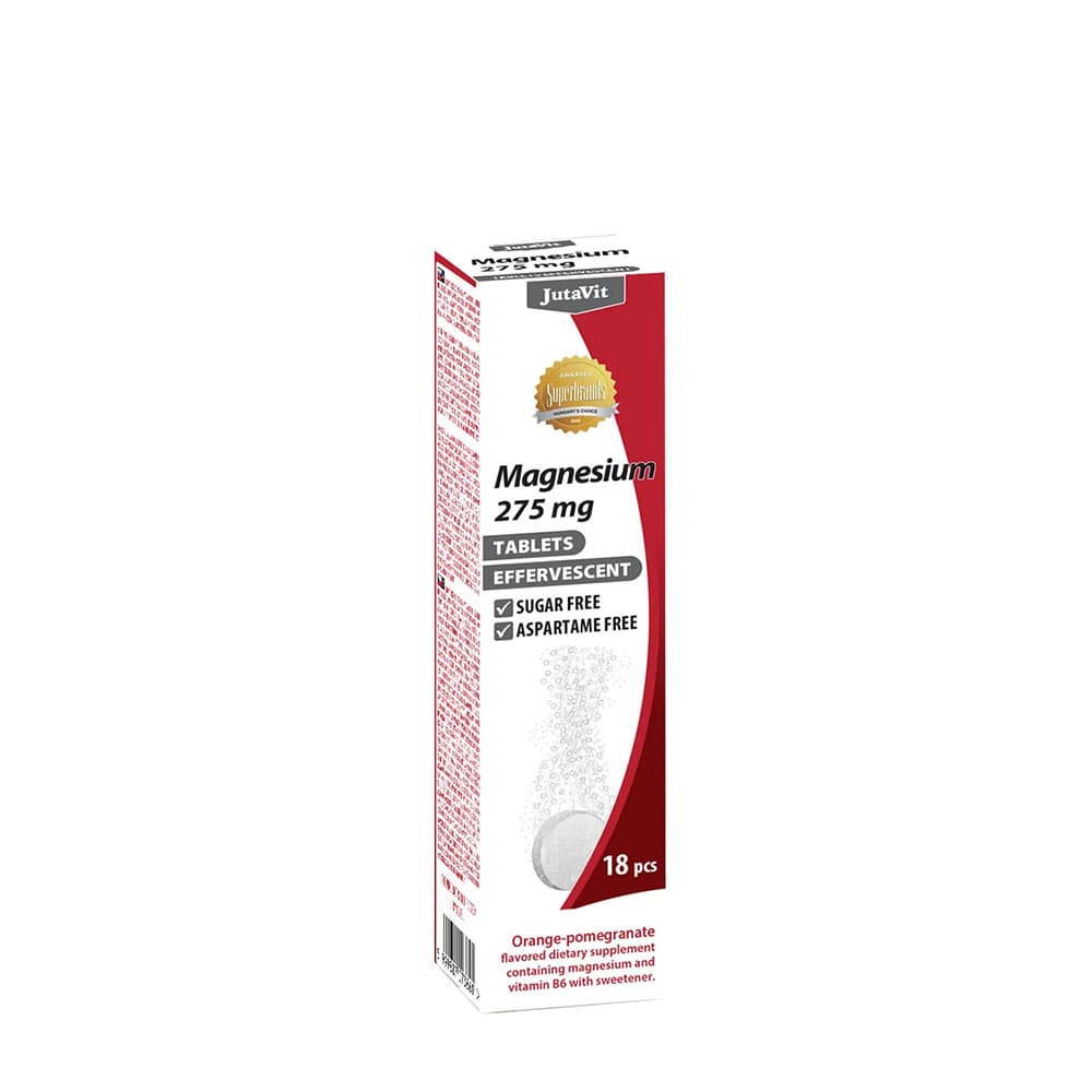 Jutavit - Magnesium (Orange-Pomegranate - 18 Tabs) – Jutavit förpackning