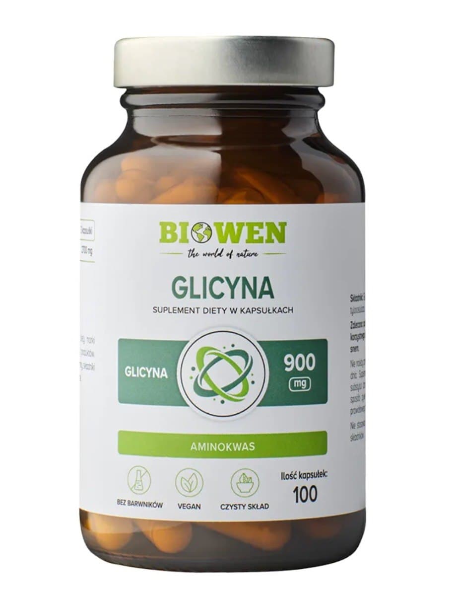 Biowen - Glycine - 100 Caps – Biowen förpackning