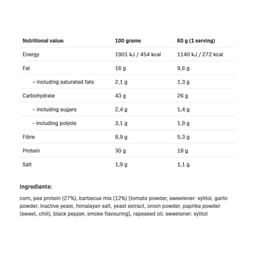 Allnutrition - Delicious Protein Chips, Barbecue - 60g (KORT DATUM 2026-09-30)