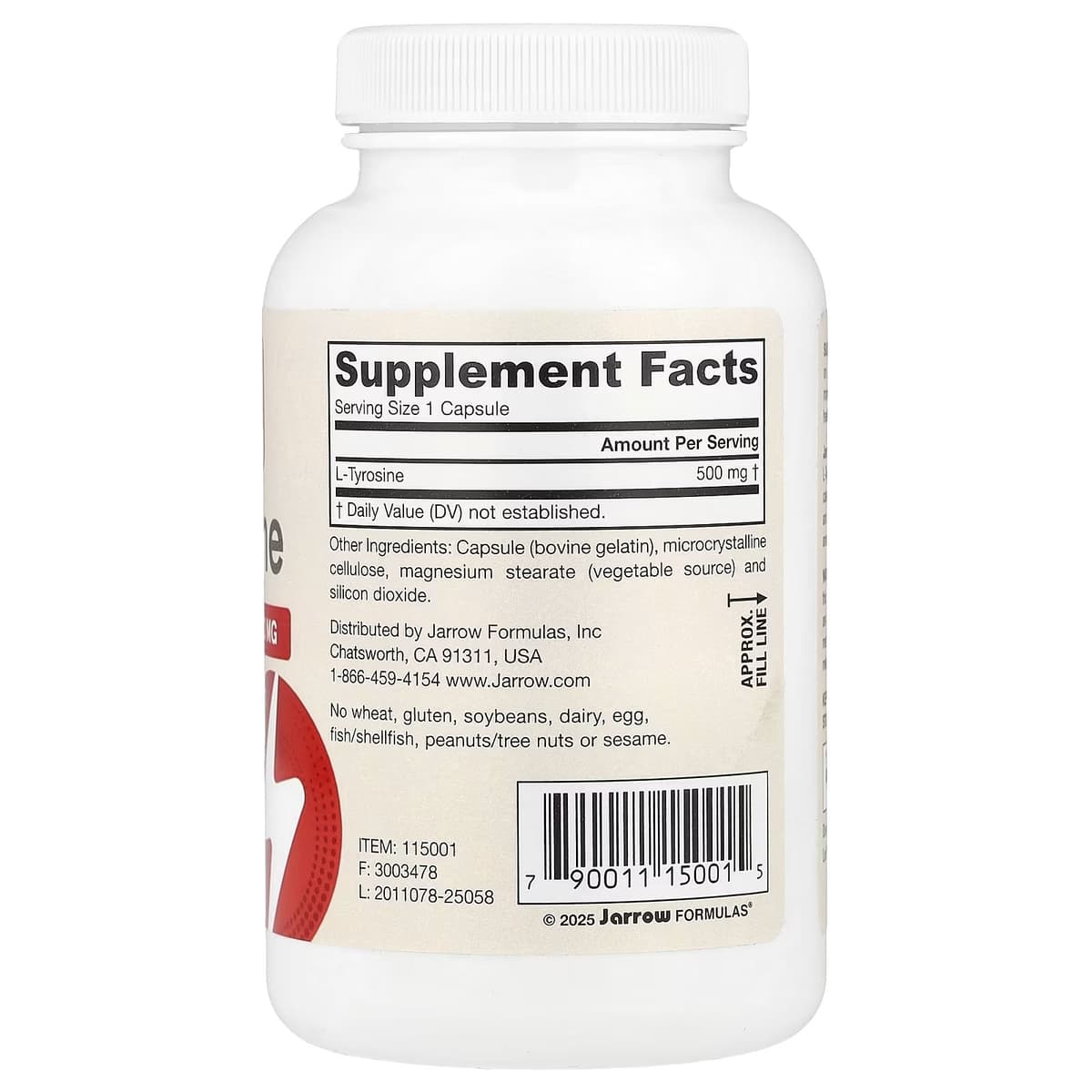 Jarrow Formulas - L-Tyrosine - 100 Caps