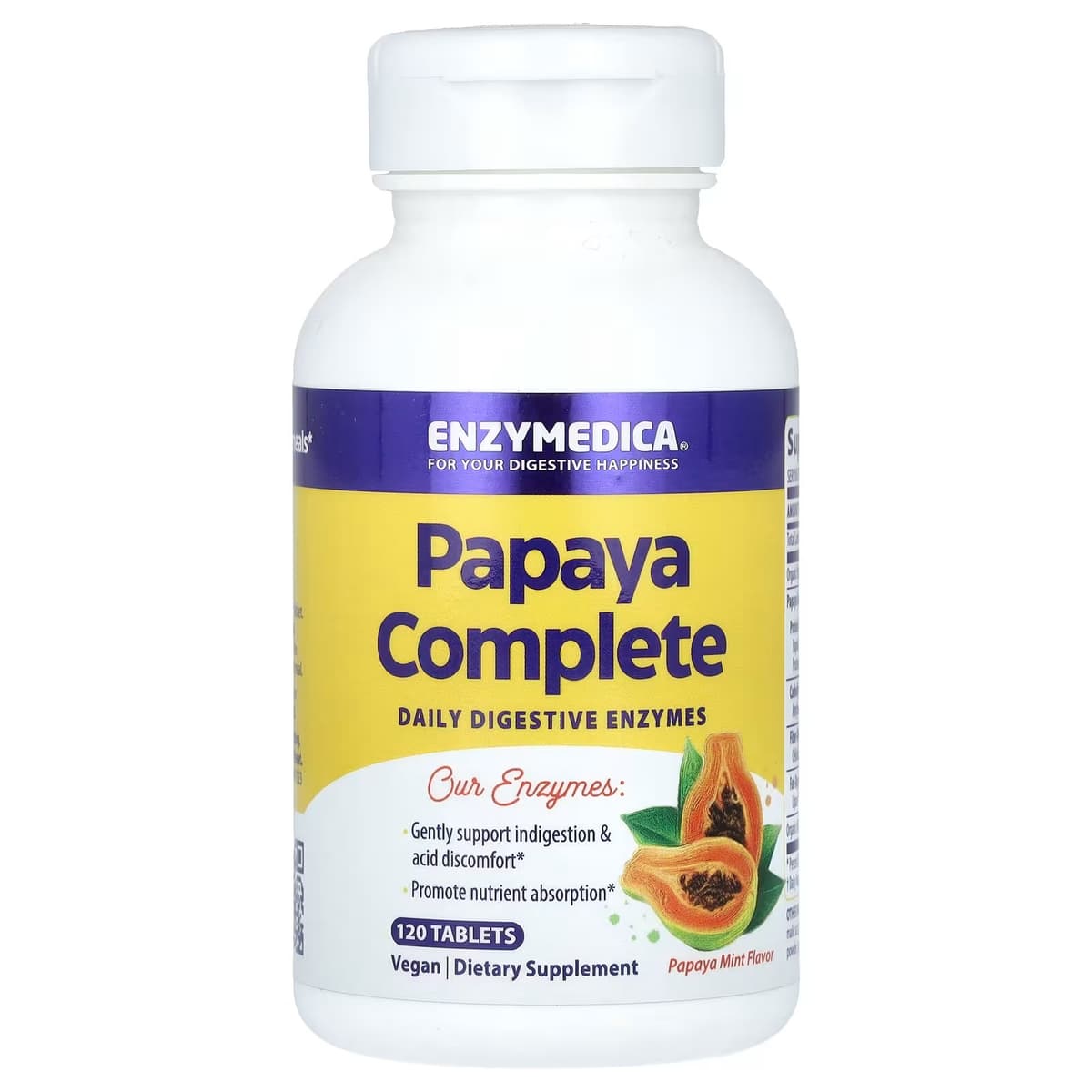 Enzymedica Papaya Complete - Papaya Mint - 120 Tabletter