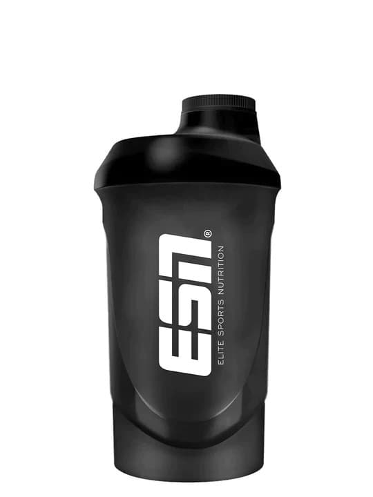 ESN (Elite Sports Nutrition) - Shaker - 600 ml, sort og blå – ESN (Elite Sports Nutrition) emballage