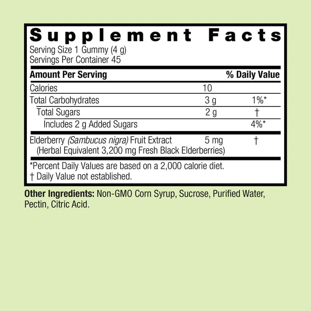 Nature's Answer - Sambucus Black Elderberry Daily Gummies