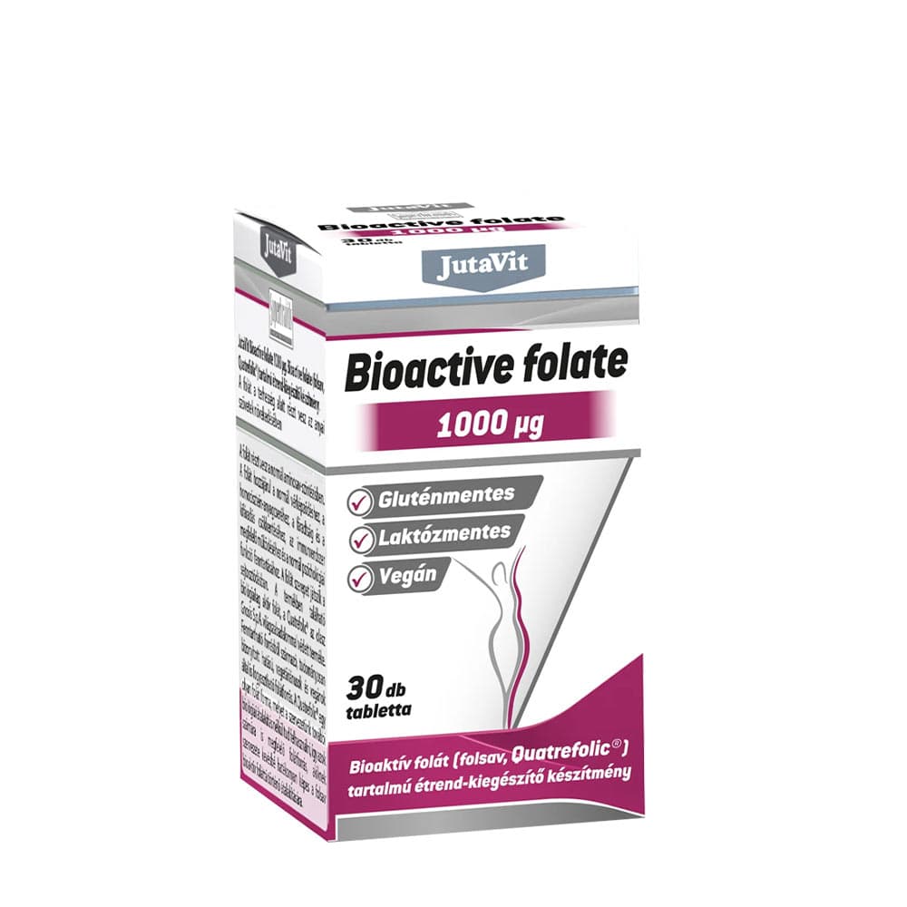 JutaVit - Bioactive Folate 1000mcg - 30 Tablets – Jutavit förpackning