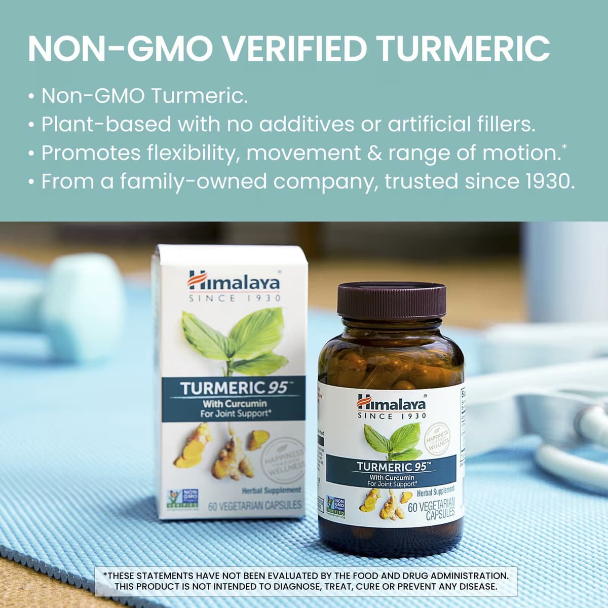 Himalaya Herbals - Turmeric 95 - 60 Kapsler