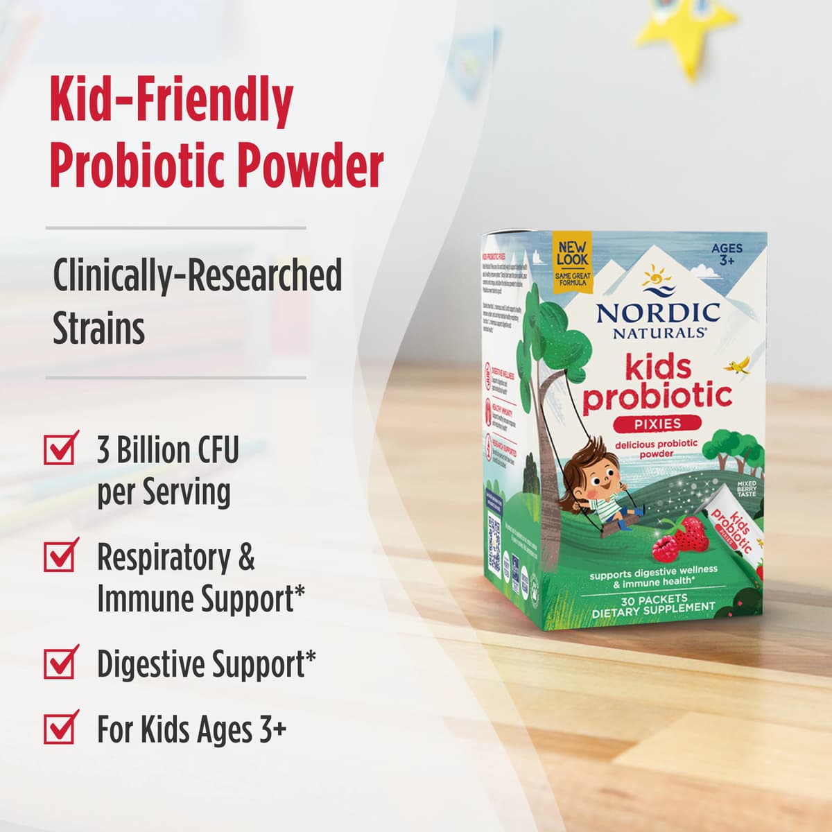Nordic Naturals - Kids Nordicflora Probiotiske Pixies