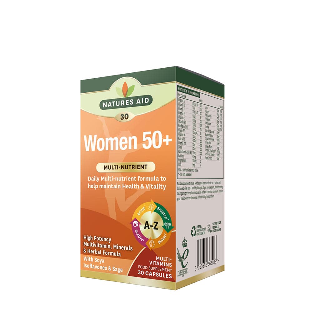 Nature's Aid - Women 50+ Multi-Vitamins & Minerals - 30 Caps