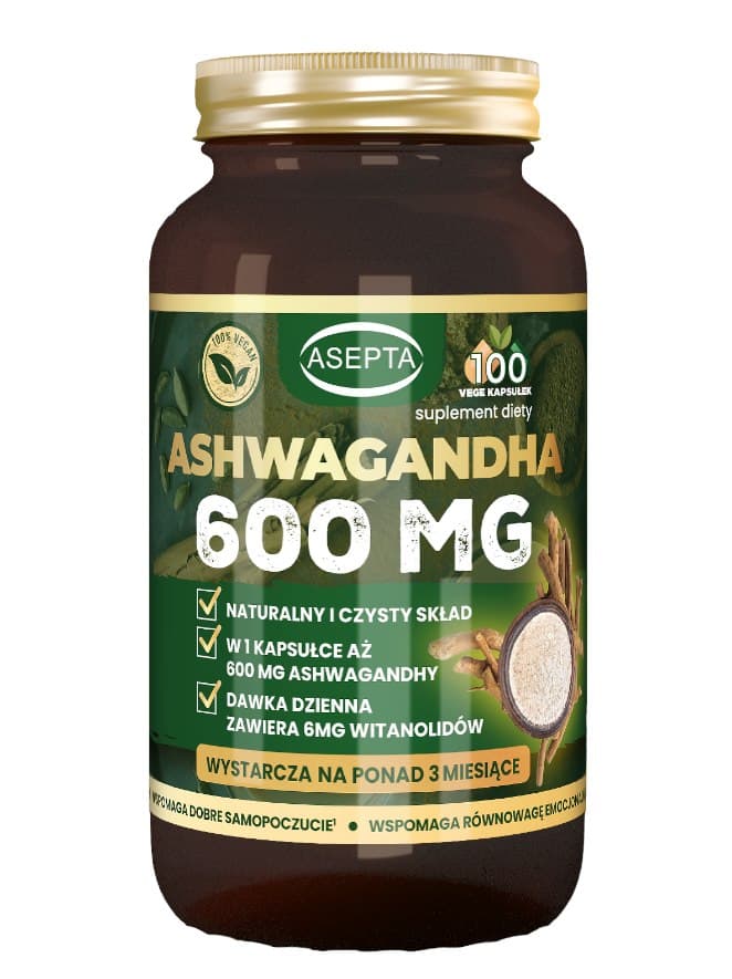 Asepta - Ashwagandha 600mg – Asepta förpackning
