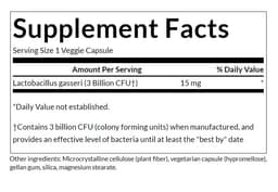 Swanson - Lactobacillus Gasseri - 60 Veggie Drcaps