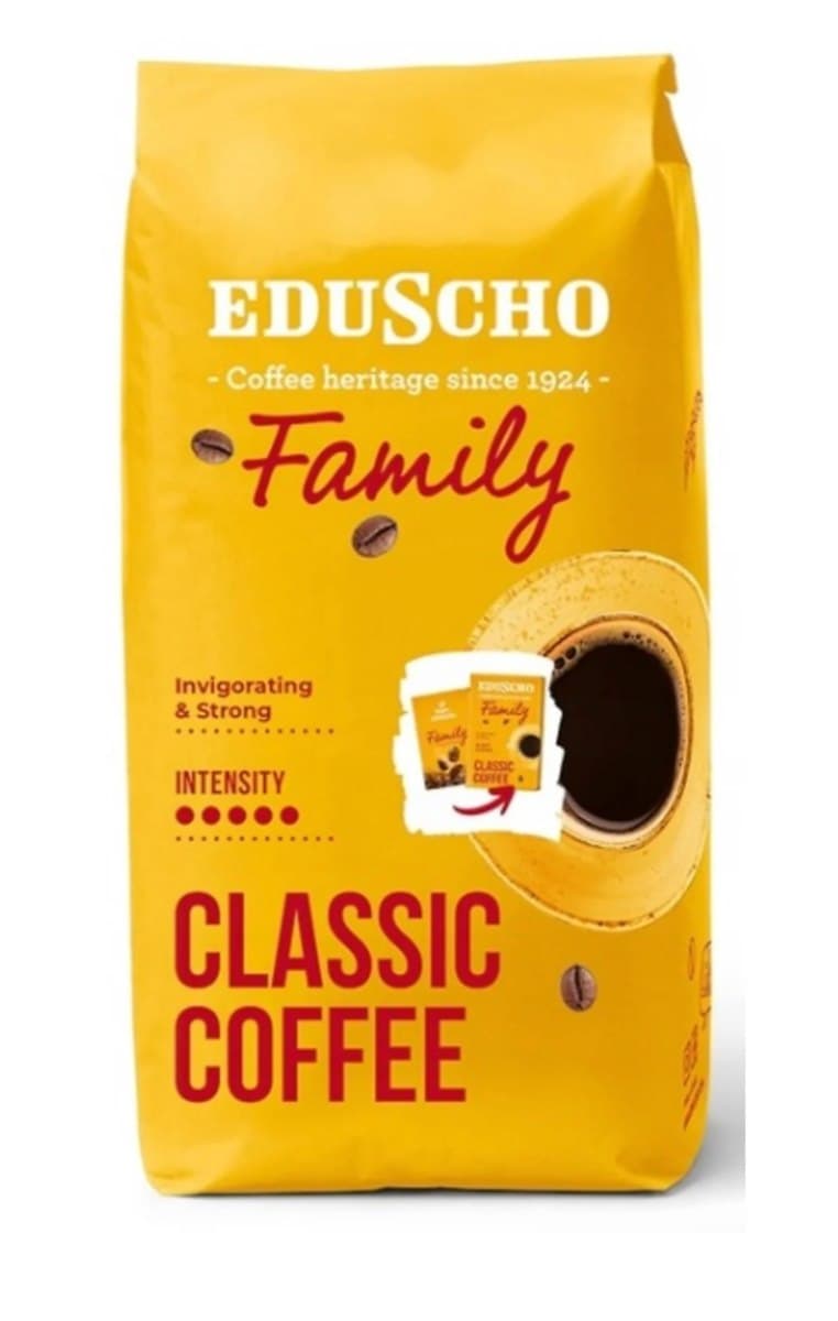 Eduscho - Family Classic Coffee kawa ziarnista 1 kg – Eduscho förpackning