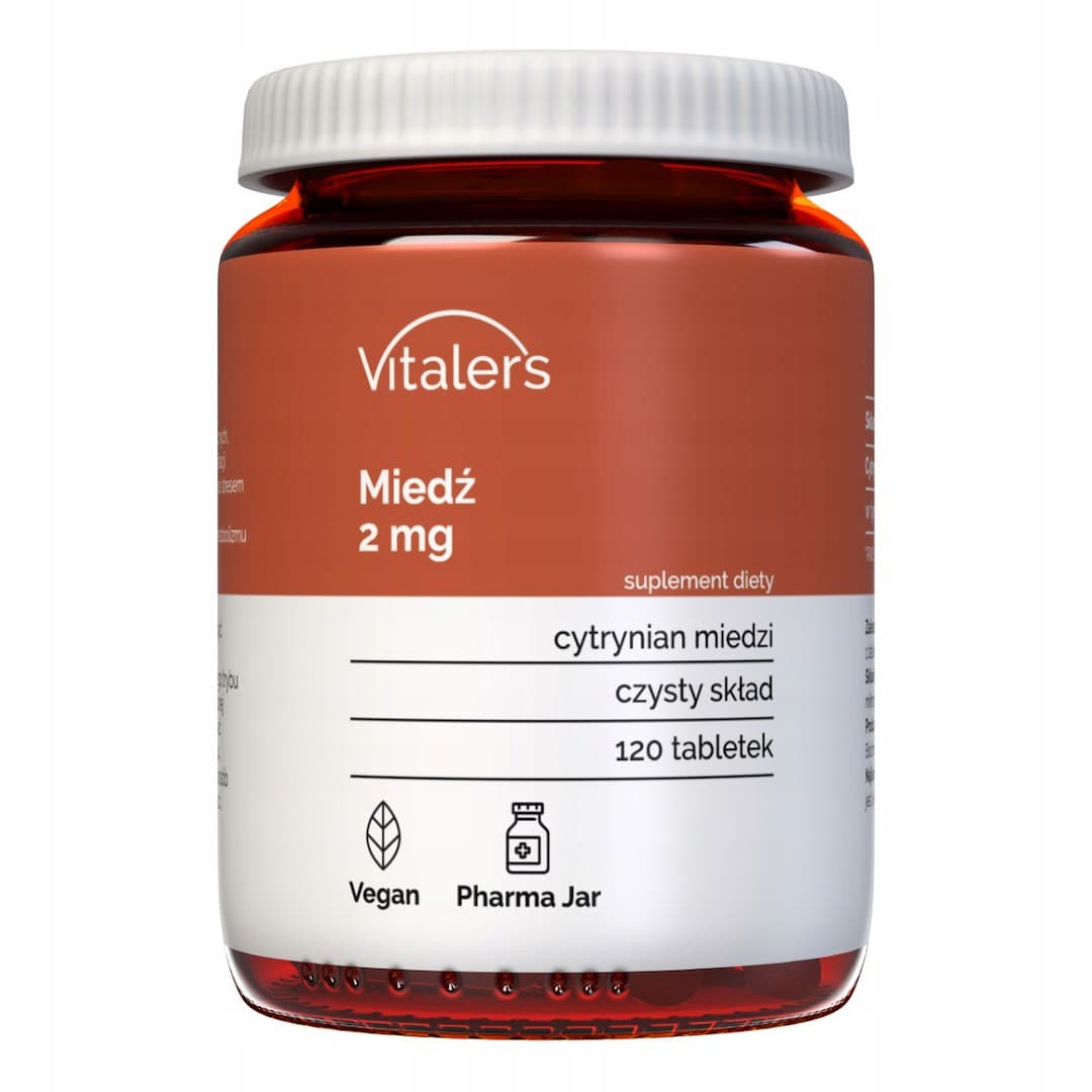 Vitalers - Copper - 120 Tabs – Vitalers förpackning
