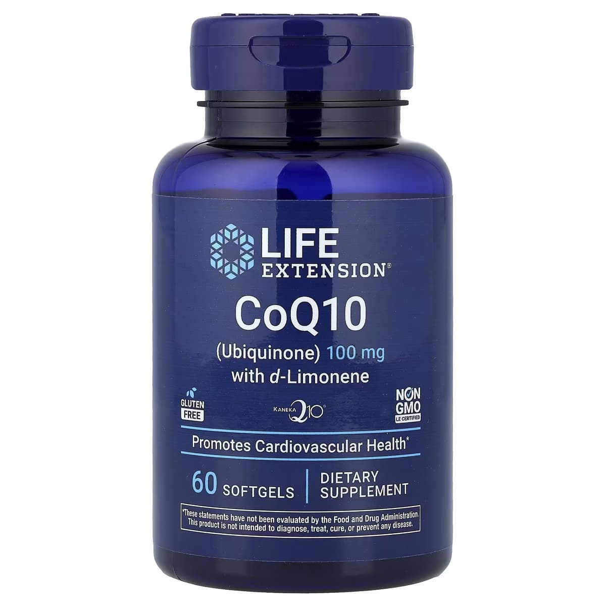 Life Extension - CoQ10 Ubiquinoni D-Limoneeni kanssa 100 mg - 60 kapselia