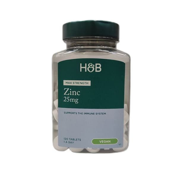 Holland & Barrett - Max Strength Zinc - 120 Tabs – Holland & Barrett