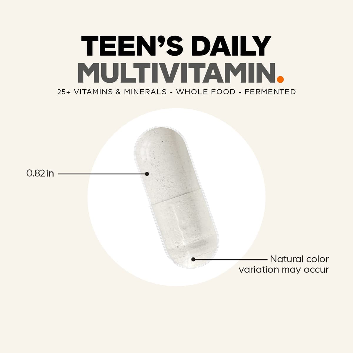 Codeage Teen'S Fermenteret Multivitamin+ - 60 Vcaps - 60 Vegetabilske Kapsler