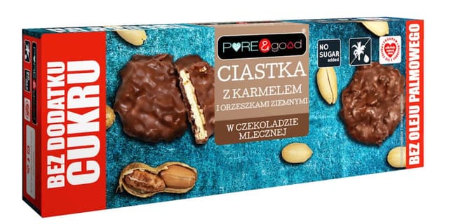 EKO WITAL - Pure & Good Cookies with Caramel and Peanuts in Milk Chocolate – EkoWital