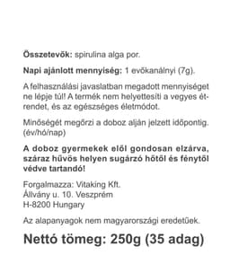 Vitaking - Spirulina Algae Powder - 250g