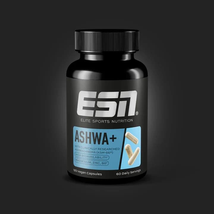 ESN (Elite Sports Nutrition) - Ashwa+ – ESN (Elite Sports Nutrition) förpackning