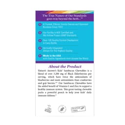 Nature's Answer - Kids' Sambucus Chewables