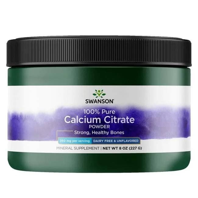 Swanson - Calcium Citrate Powder, 100% Pure And Dairy-Free - 227g – Swanson förpackning