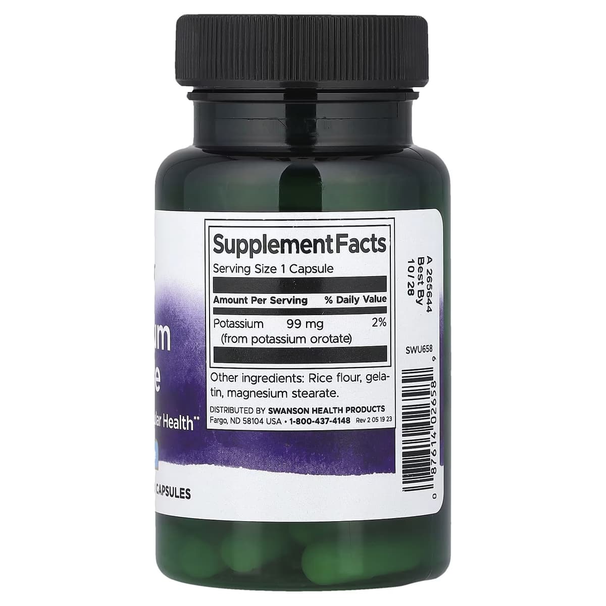 Swanson - Potassium Orotate - 60 Caps