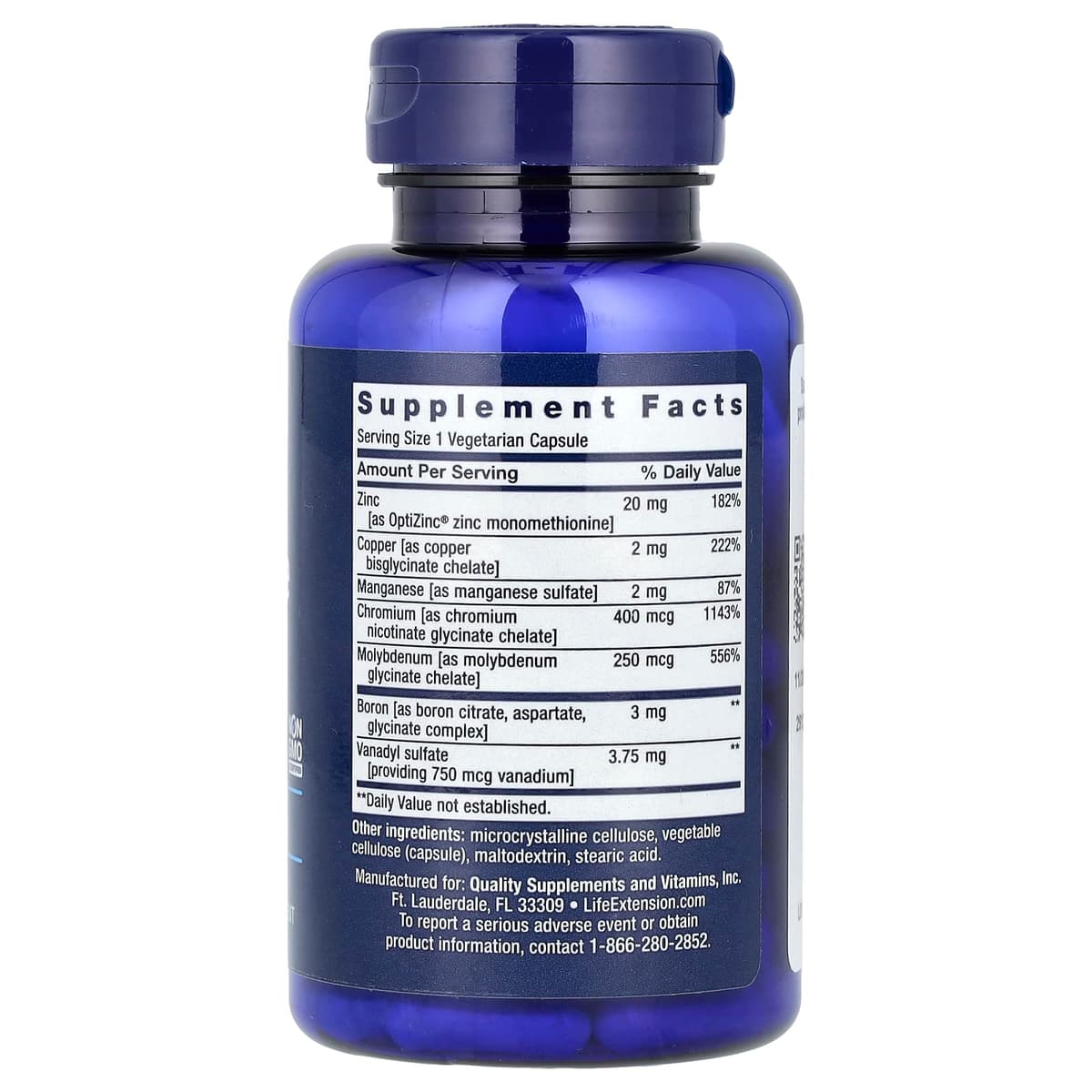 Life Extension - Only Trace Minerals - 90 Kapselia