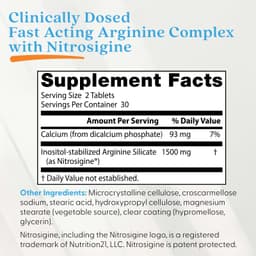 Doctor's Best - Nopeuttava Arginiini-kompleksi Nitrosigine kanssa - 60 tablettia