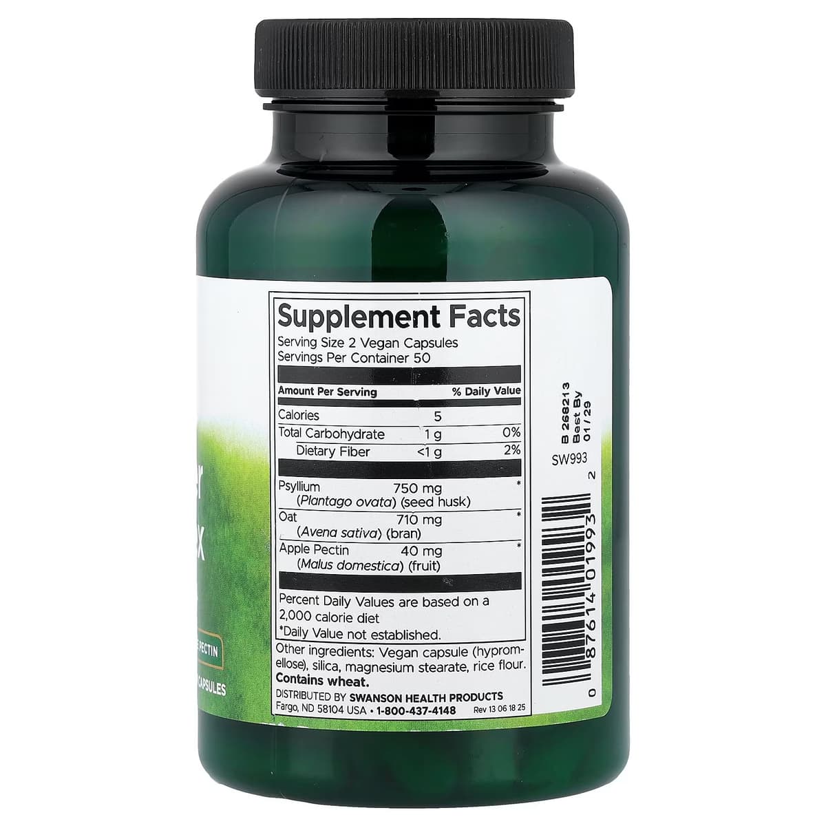Swanson - Tri-Fiber Complex - 100 Caps