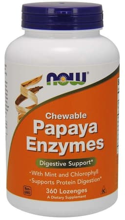 Now Foods - Papaya Enzyme, Gummies - 360 Lozenges