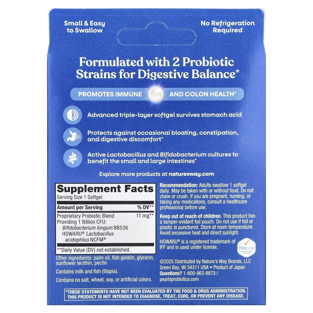 Nature's Way - Probiotic Pearls Acidophilus - 30 Sgels