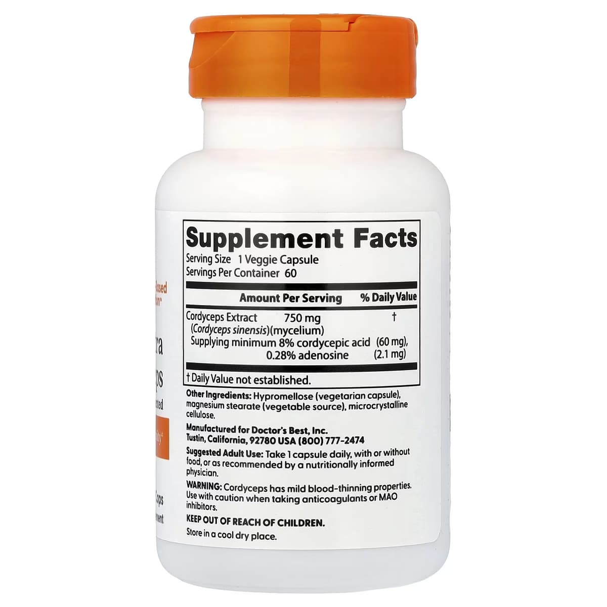 Doctor's Best - Ultra Cordyceps - 60 Vcaps