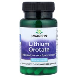 Swanson - Lithium Orotate - 60 Vcaps