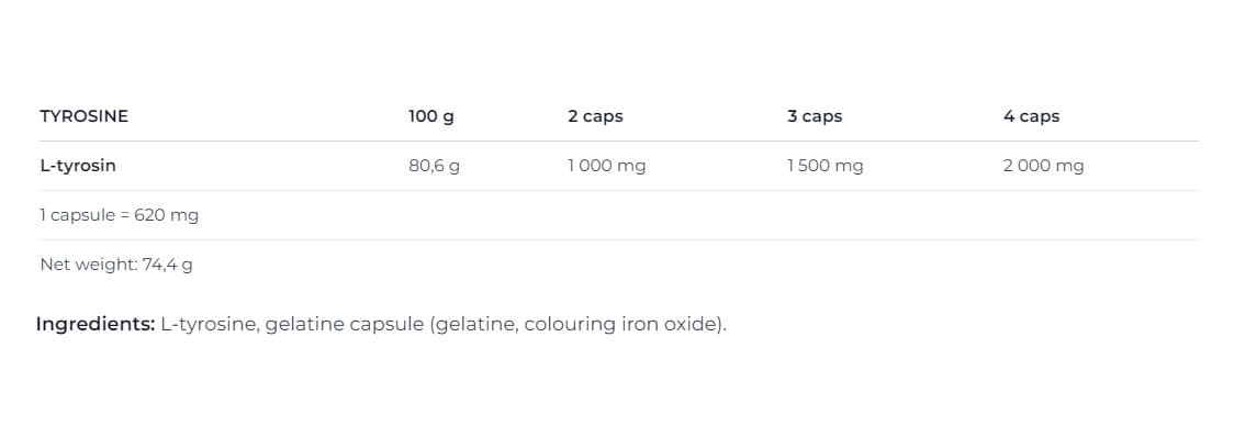 Nutrend - Tyrosine - 120 Caps