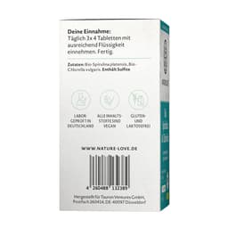 Nature Love - Organic Spirulina & Chlorella - 360 Tabs