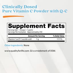 Doctor's Best - Pure Vitamin C Powder With Quali-C - 250g