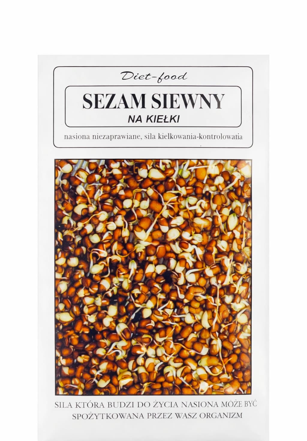 Diet-food - Sesame Seeds For Sprouting 80g – Diet-Food förpackning