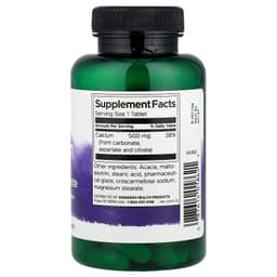 Swanson - Calcium Carbonate, Aspartate & Citrate, 500mg - 100 Tabs
