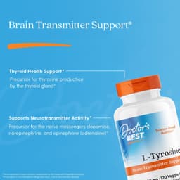 Doctor's Best - L-Tyrosine, 500mg - 120 Vcaps