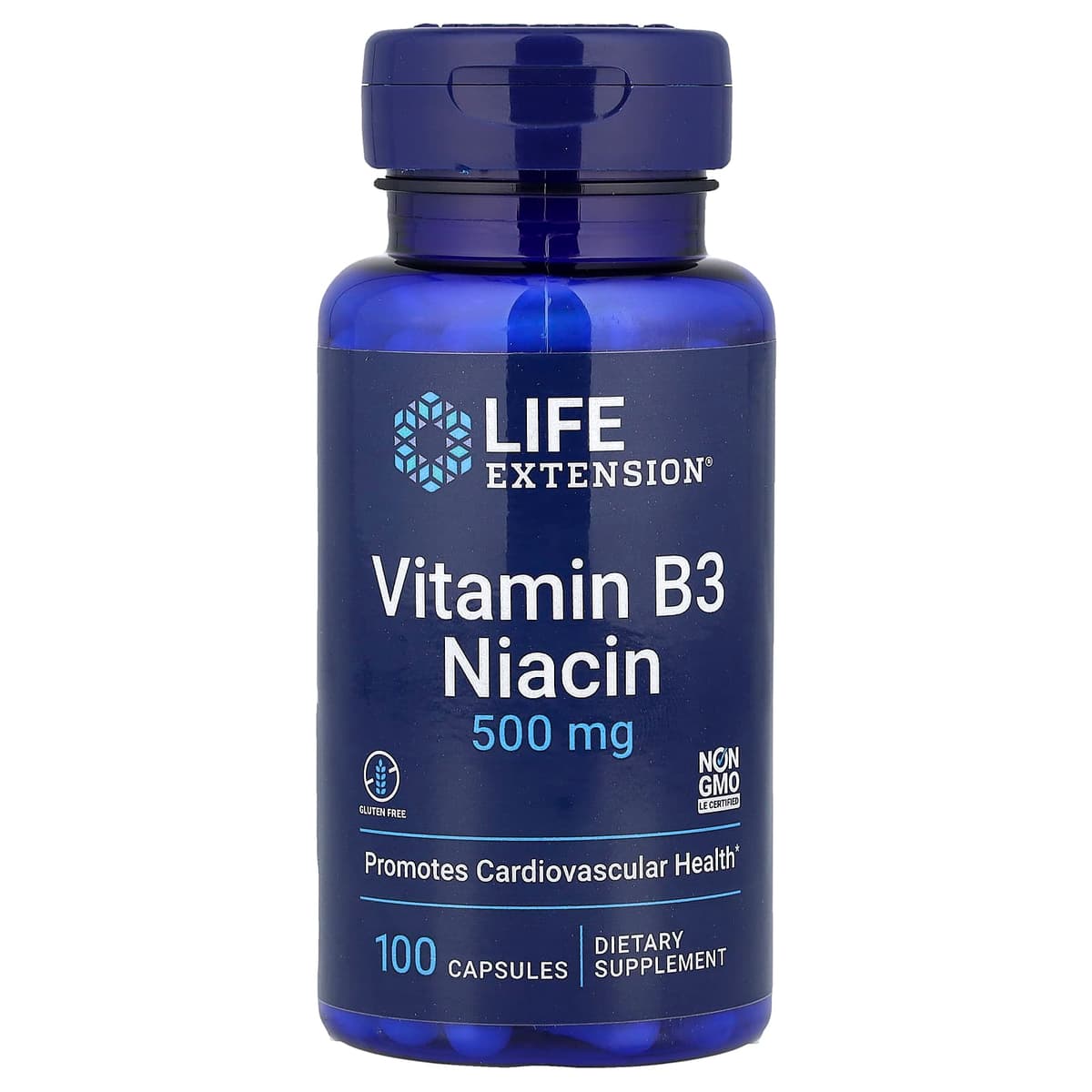 Life Extension - Vitamin B3 Niacin - 100 Capsules