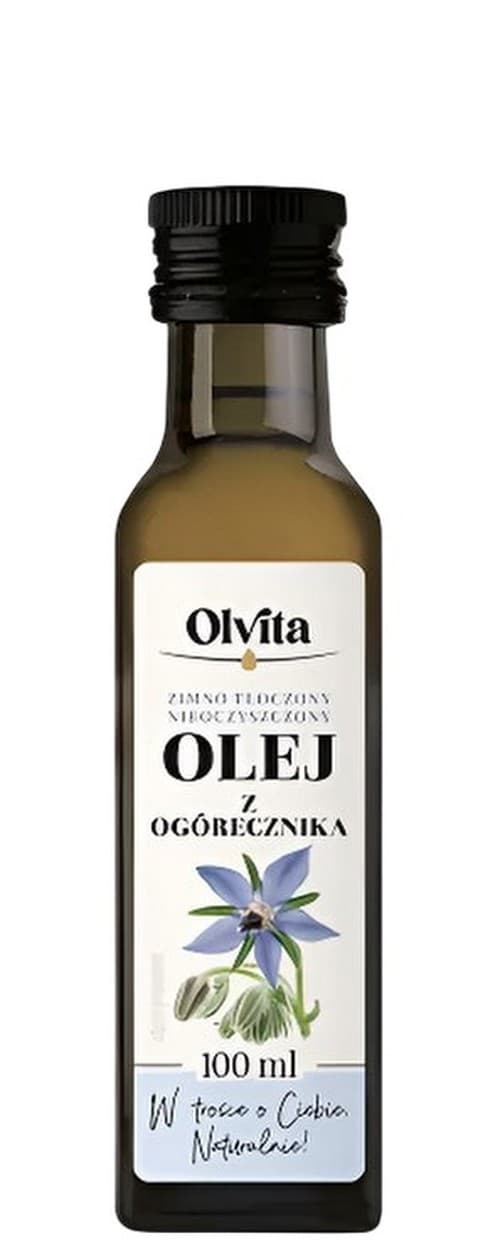 Olvita - Borage Oil Cold-Pressed 100ml – Olvita förpackning