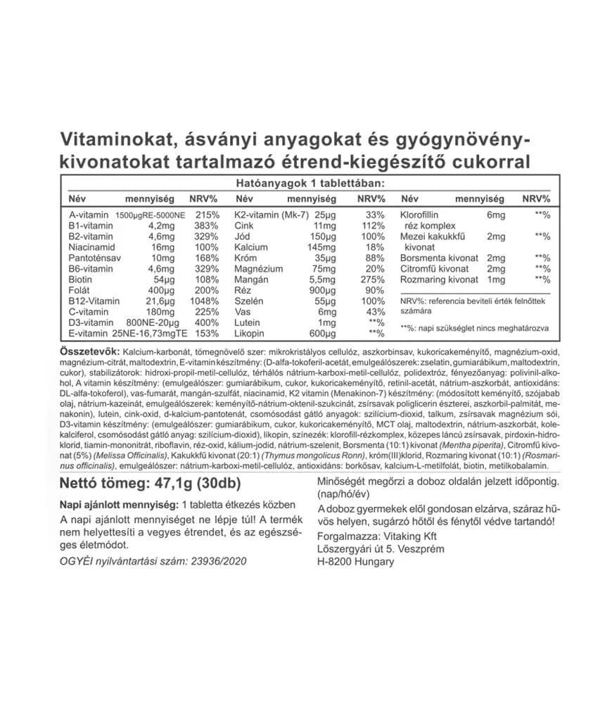 Vitaking - Nicovit Multivitamin Complex - 30 Tabs