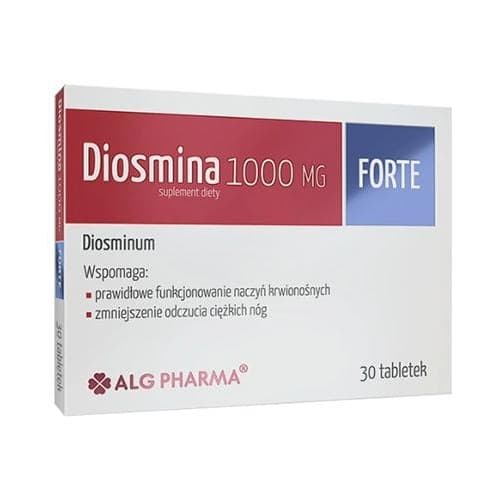 Alg Pharma Diosmina 1000 mg Forte 30 tabletter – Alg Pharma emballage