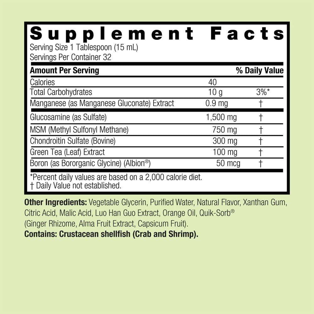 Nature's Answer - Nestemäinen Glukosamiini Kondroitiini - 480 ml