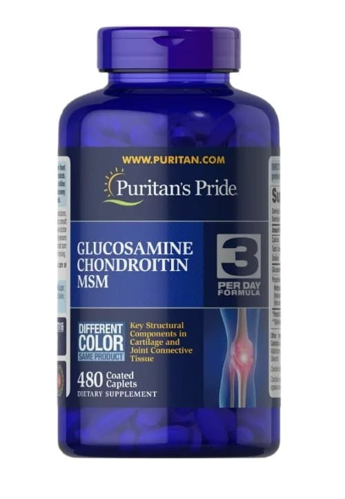 Puritan's Pride - Glucosamine Chondroitin MSM - 480 Coated Tabs - 480 Caps