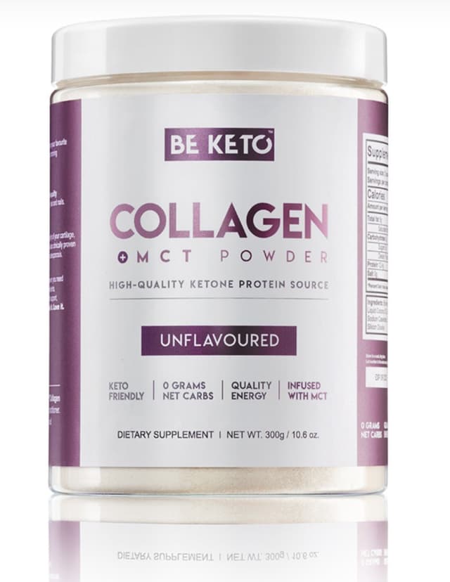 Be Keto - BeKeto Keto Kolagen z olejem MCT bezsmakowy 300g – BE KETO