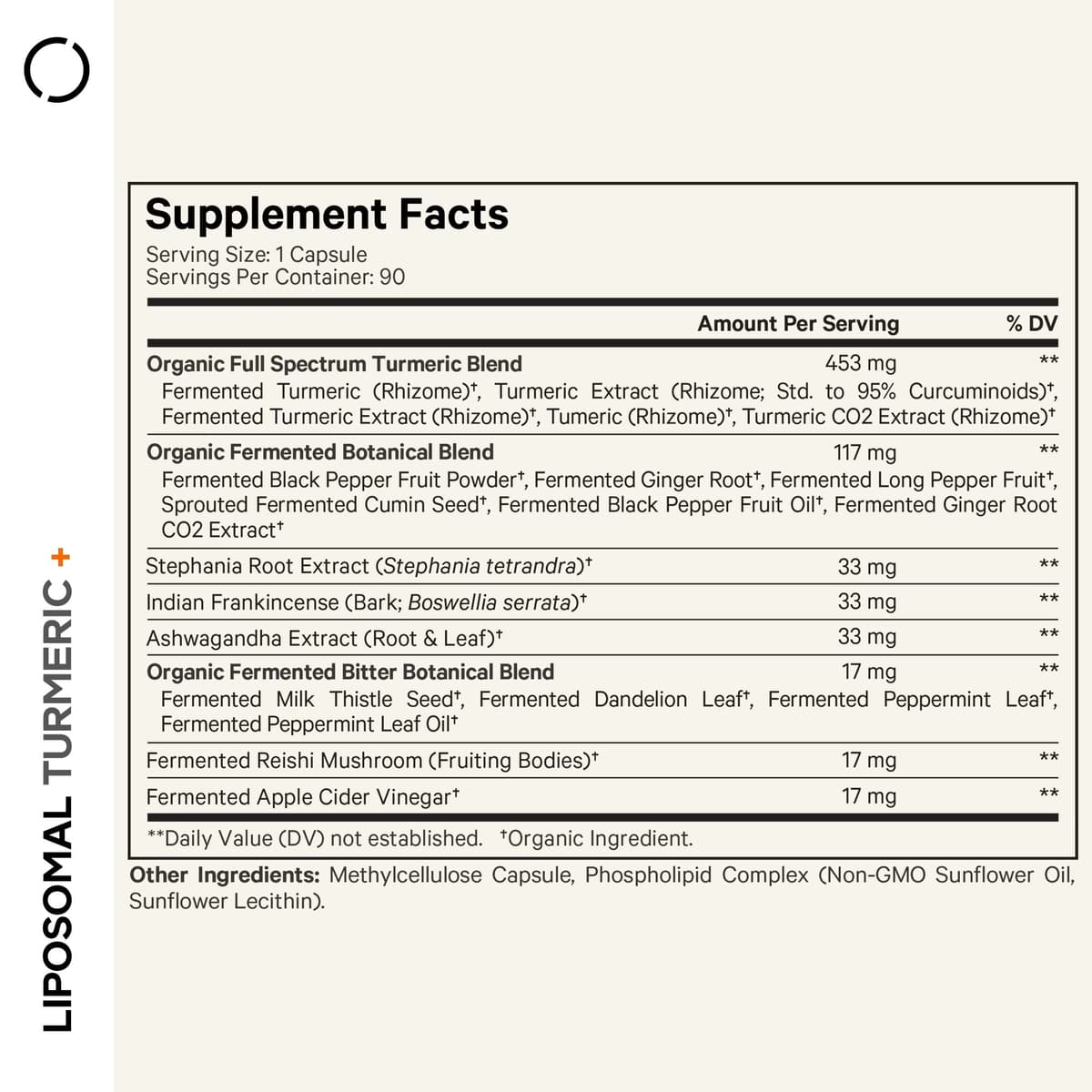 Codeage Liposomal Gurkmeja+ - 90 Vcaps - 90 Vegetabilske Kapsler